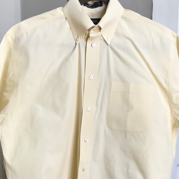 Nautica Other - Nautica Short Sleeve Button Down Shirt 16 Yellow
